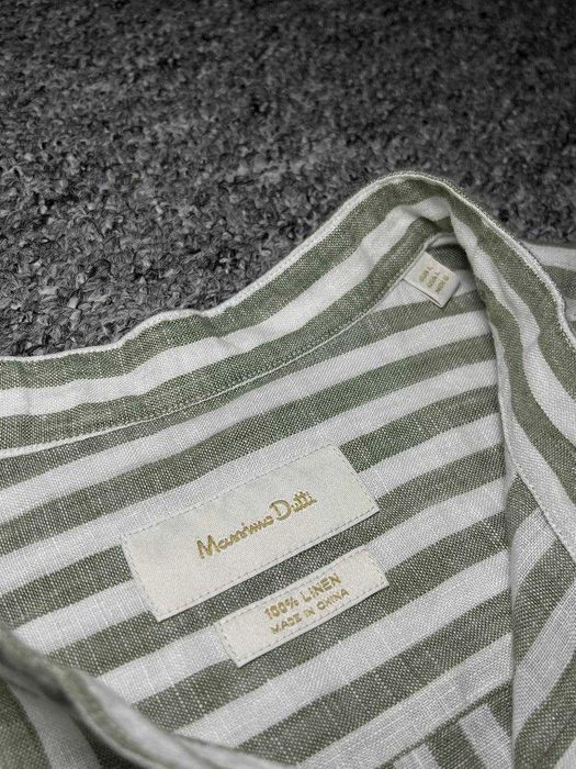 Чоловіча сорочка з льону MASSIMO DUTTI Old Money 100% Льон - Розмір L