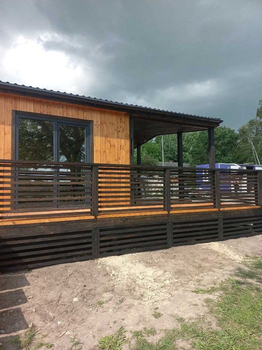 Модульний будинок 72м2 під ключ. Каркасний дім з терасою