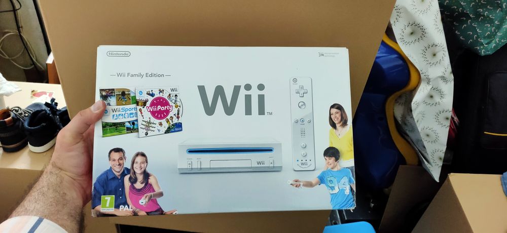Caixa da consola Wii da Nintendo.