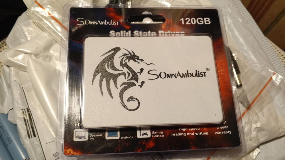 SSD 120 GB, M2 512 GB, Puskill 1TB (100%) карман M2