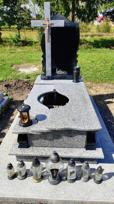 Пам'ятники з граніту та крихти , підвіконня , сходи , каміни стільниці