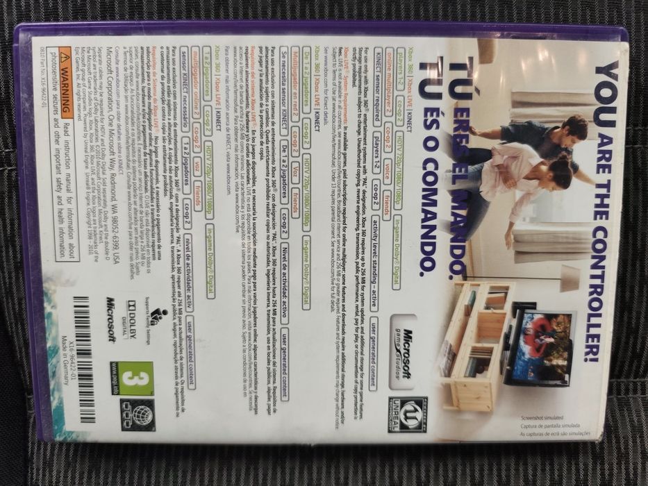 Jogo Xbox Kinect adventures