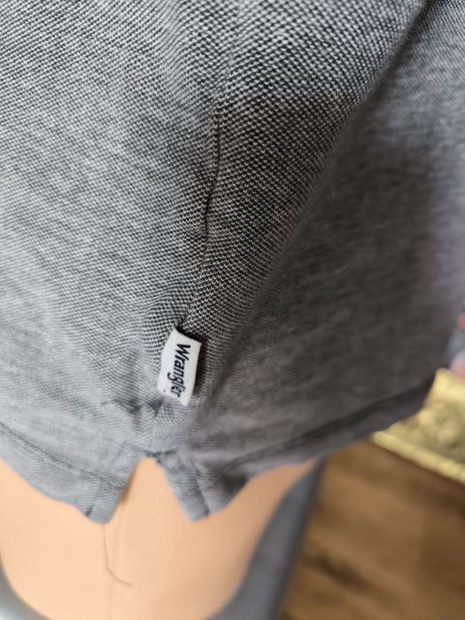 Wrangler koszulka polo M/L męska szara