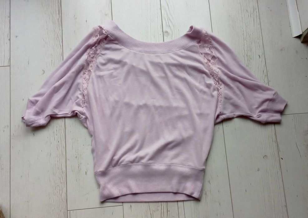 sweterek roz- fiolet damski S/M