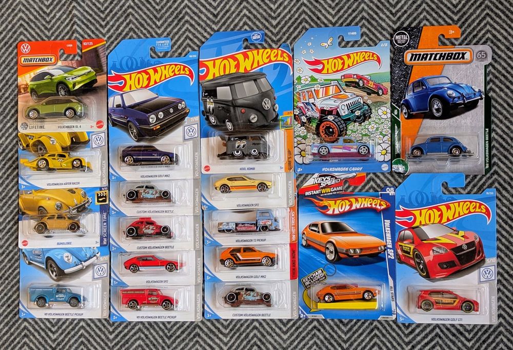 Hot Wheels Volkswagen ミニカーセット hot wheels volkswagen beetle - купить детский игрушечный транспорт