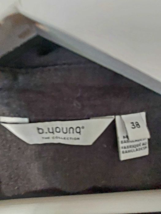 Czarna lniana koszulo-sukienka