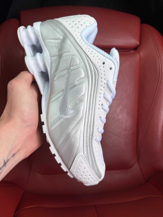 (ОПЛАТА ПІСЛЯ ОГЛЯДУ)Nike Shox R4 White Найк Шокс Р4 Білі