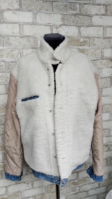 Куртка шерпа джинсова чоловіча