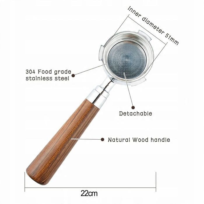 KOLBA 51mm, uchwyt  filtra EKSPRESU Delonghi EC680 EC685