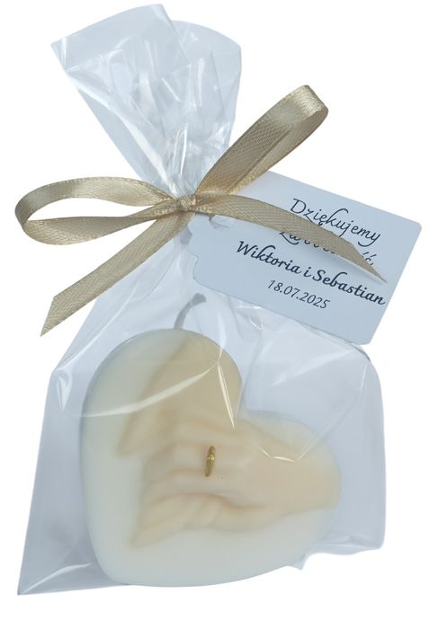 Podziękowania dla gości ślub ,rocznica świeczka