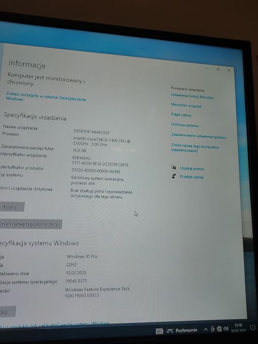 Komputer do gier i5 7400/8Gb Ram Gtx760 3gb jak Gtx960 dysk SSD 256Gb