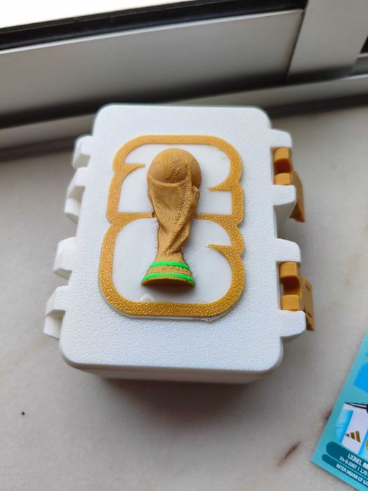 Caixa personalizada para cromos do Mundial 2026 panini design exclusivo