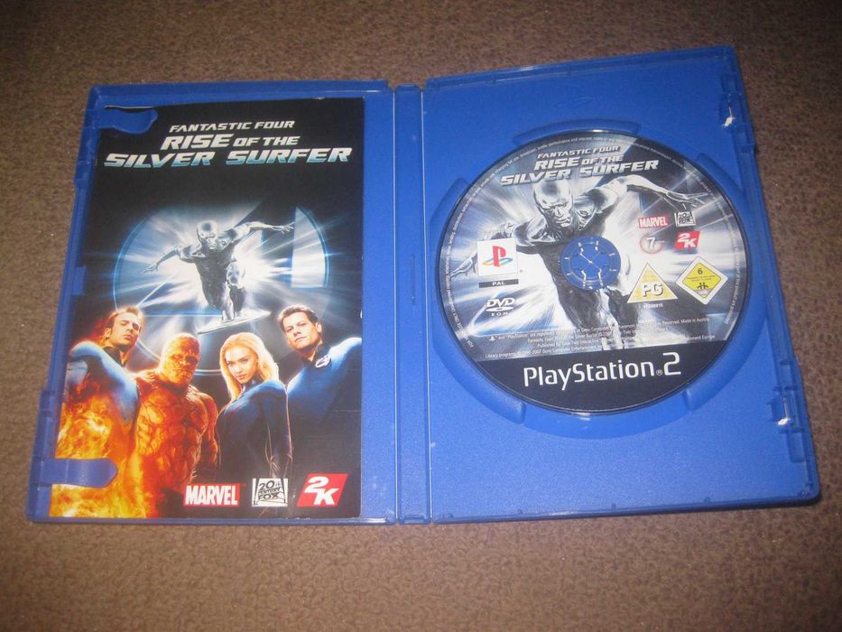 "Fantastic Four: Rise Of The Silver Surfer" Playstation 2/Completo!