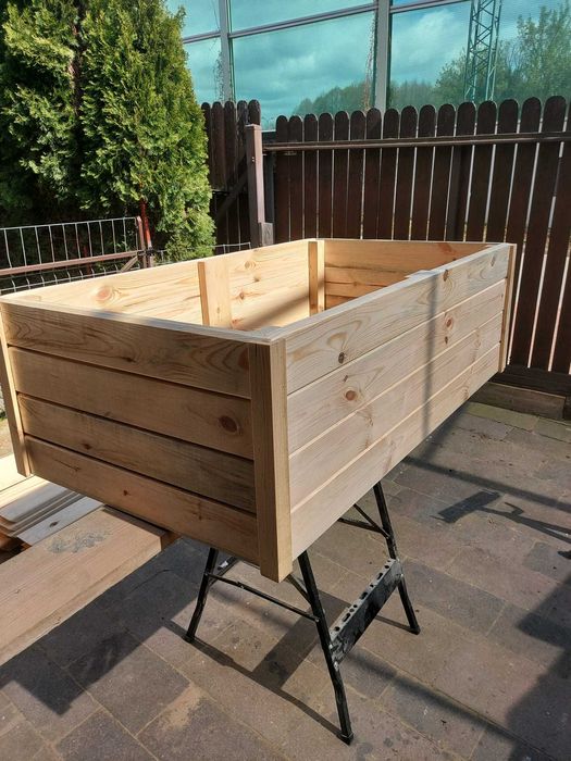 Skrzynka drewniana na warzywa warzywniak