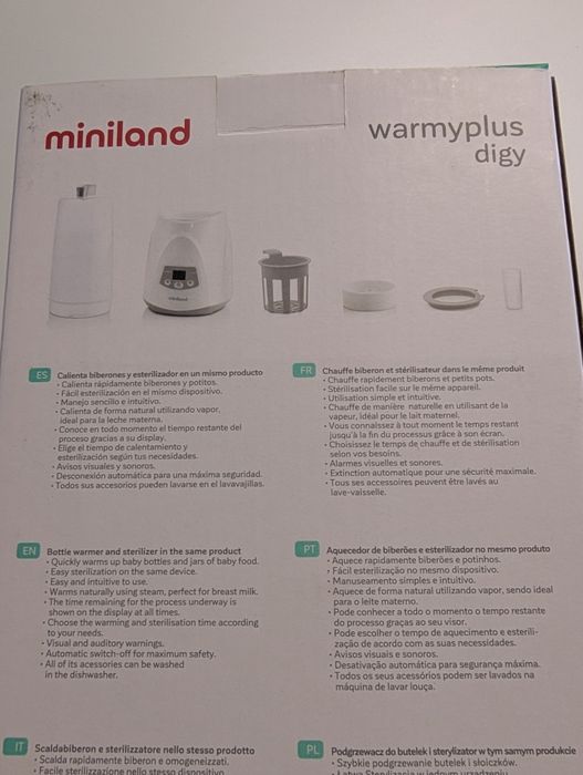 Aquecedor e esterilizador de biberões Miniland