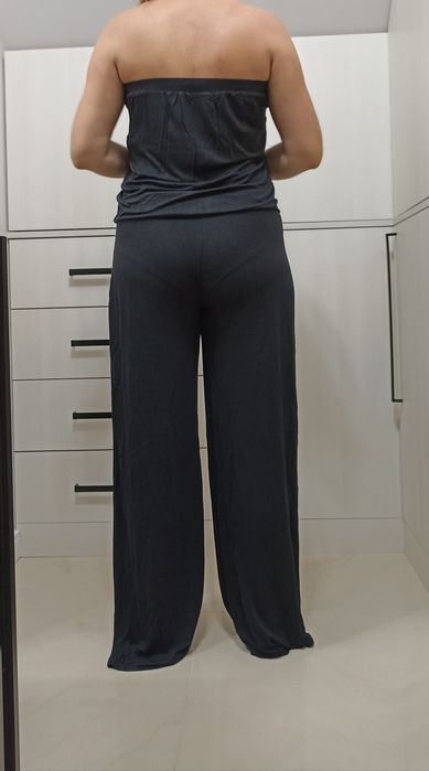 letni czarny kombinezon rozm. 42