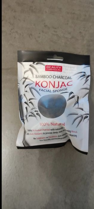 Beauty Formulas Gąbka Charcoal Konjac Do Twarzy