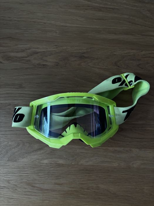 Kask fullface rower firmy 100% Trajecta + Gogle 100% Strata 2