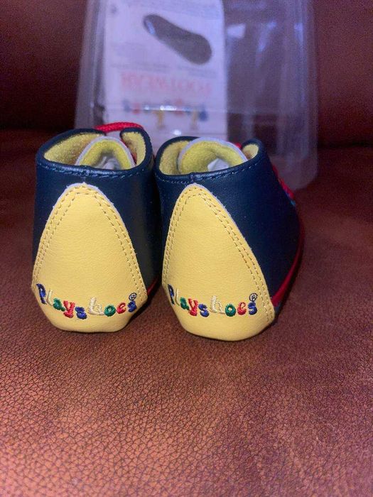 Шикарні шкіряни тапочки-чешки Playshoes Германія 21 р.