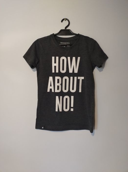 T-shirt szary chłopięcy Reserved 110cm