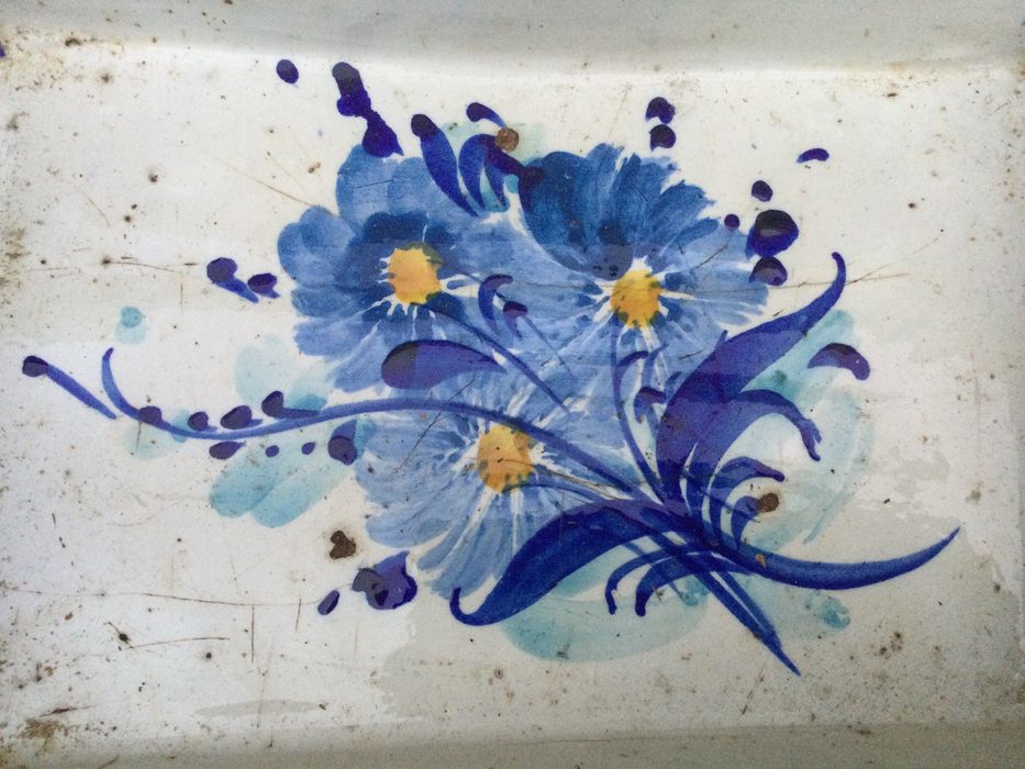 Travessa Faiança Portuguesa séc XVIII Rara 28,5 cm