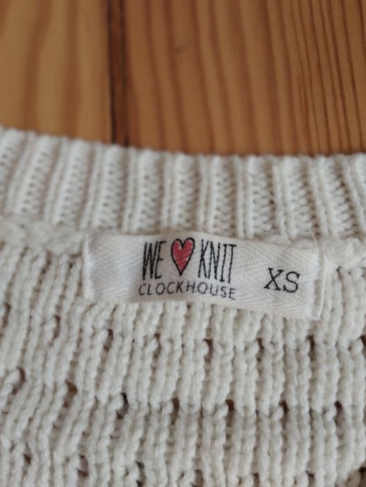 Sweterek ecri XS