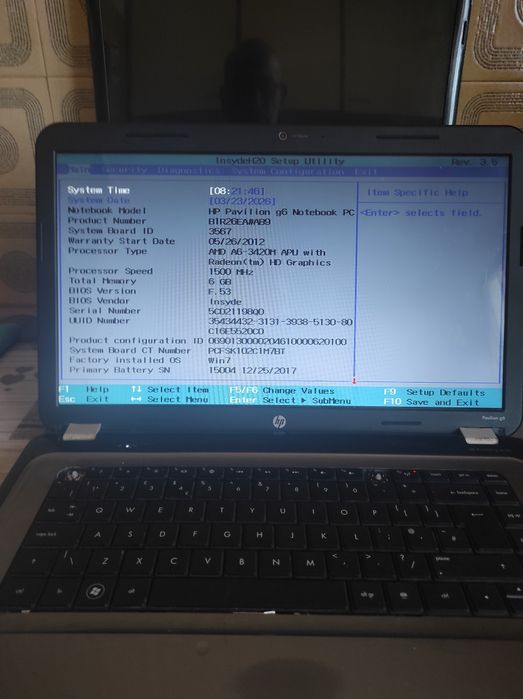 HP para venda tal como está nas fotos