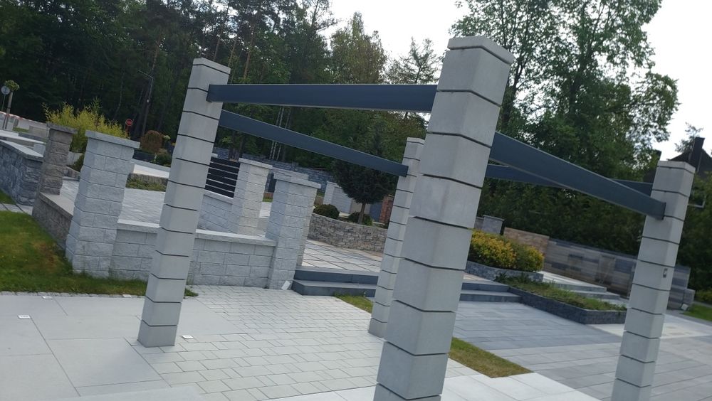 Pustaki ogrodzeniowe gładkie ogrodzenie ogrodzenia bloczki na mur plot