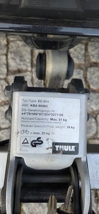 Thule bagażnik rowerowy na hak 3 rowery odchylany