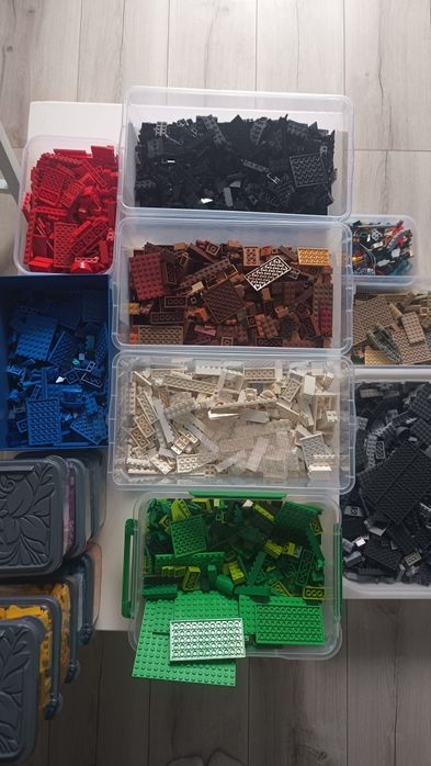 LEGO MIX duży zestaw posegregowanych klocków + figurki i akcesoria