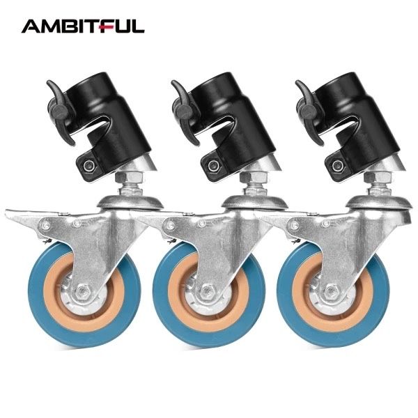 Ambitful LER-25 (TW25) колеса для стійки, ніжки 25мм C-Stand, журавель