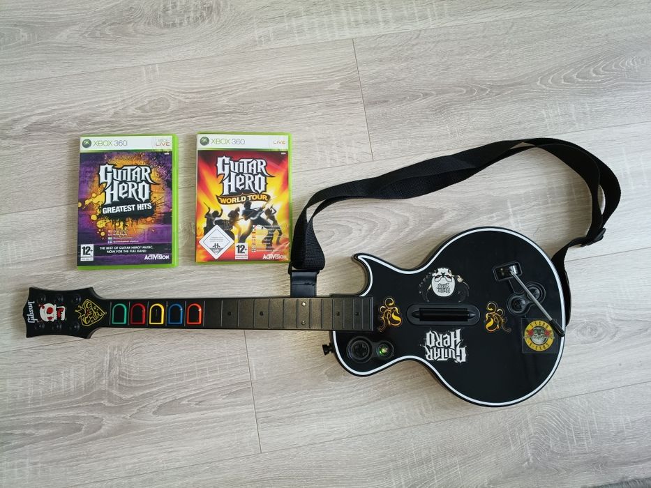 Gitara Xbox 360 plus gry