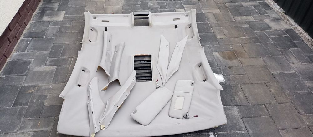 Перетяжка потолка, стоек, козырьков алькантарой. Покраска пластика ...