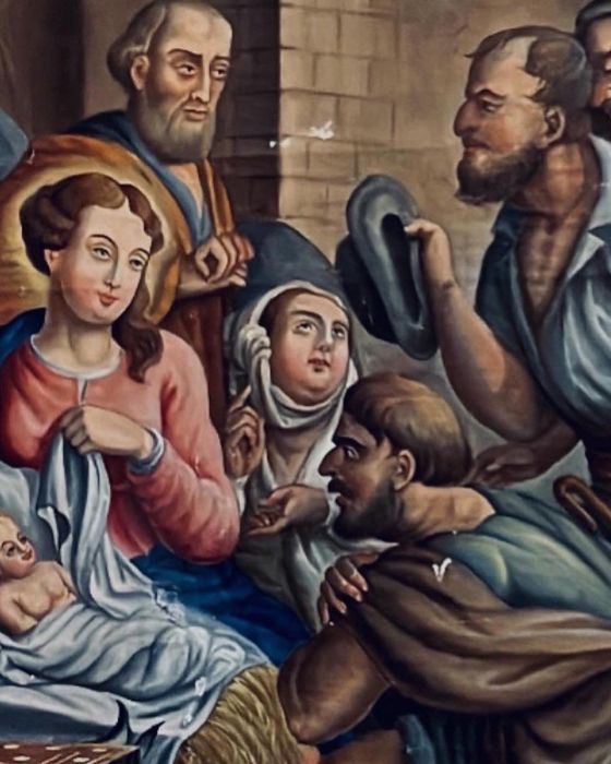 Pintura a óleo sobre tela séc XVIII/XIX DIM: 230cm