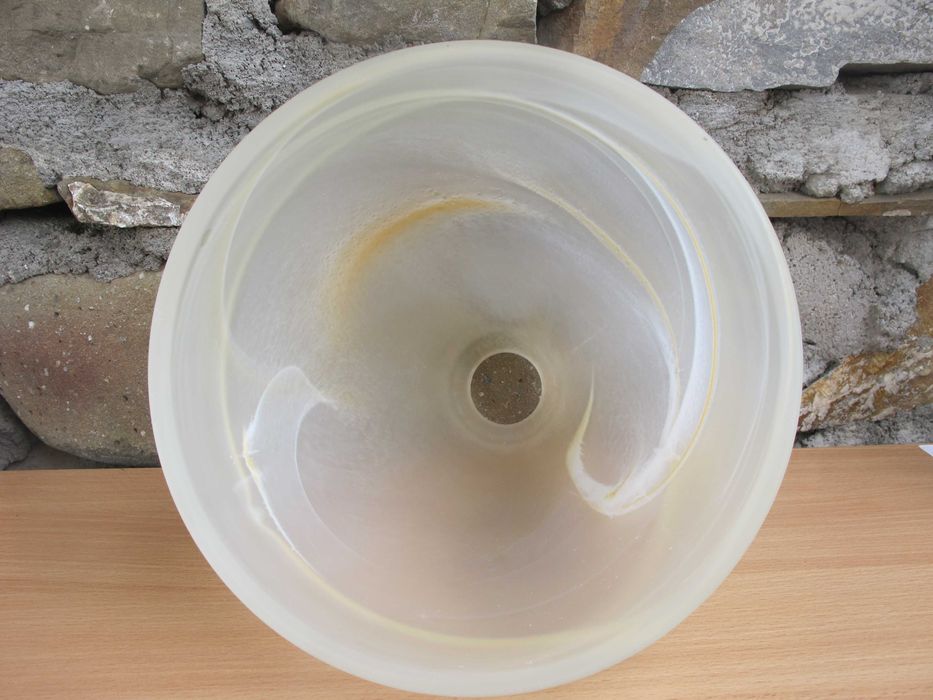 Duży Szklany klosz AMBER MURANO do lamp stojących_zwisów _E 27