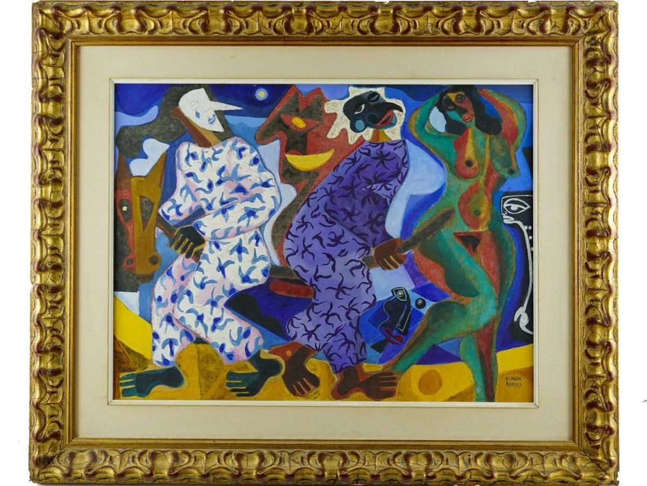 Quadro pintura Almada Ramos