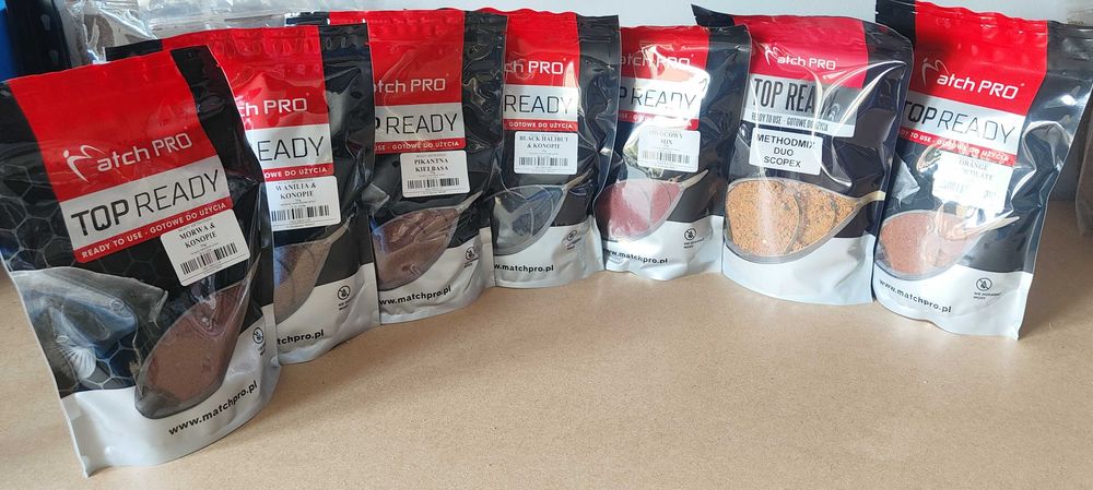 zanęta wędkarska Zestaw 7 szt. gotowa zanęta Match PRO 0,7kg mix
