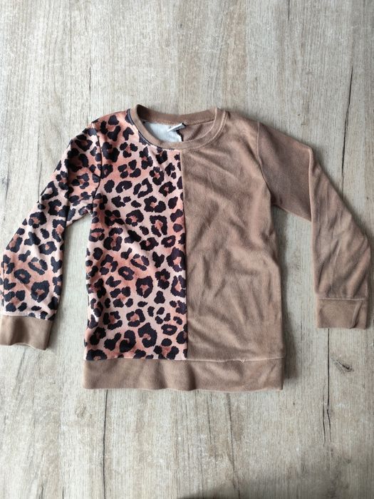 Bluza welurowa panterka roz. 110
