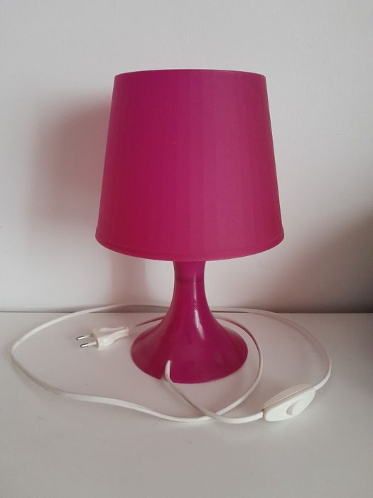 Candeeiro de mesa IKEA rosa novo