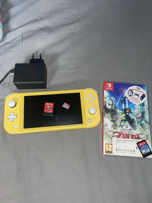 Nintendo switch lite com jogos originais