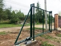 Откатные ворота.