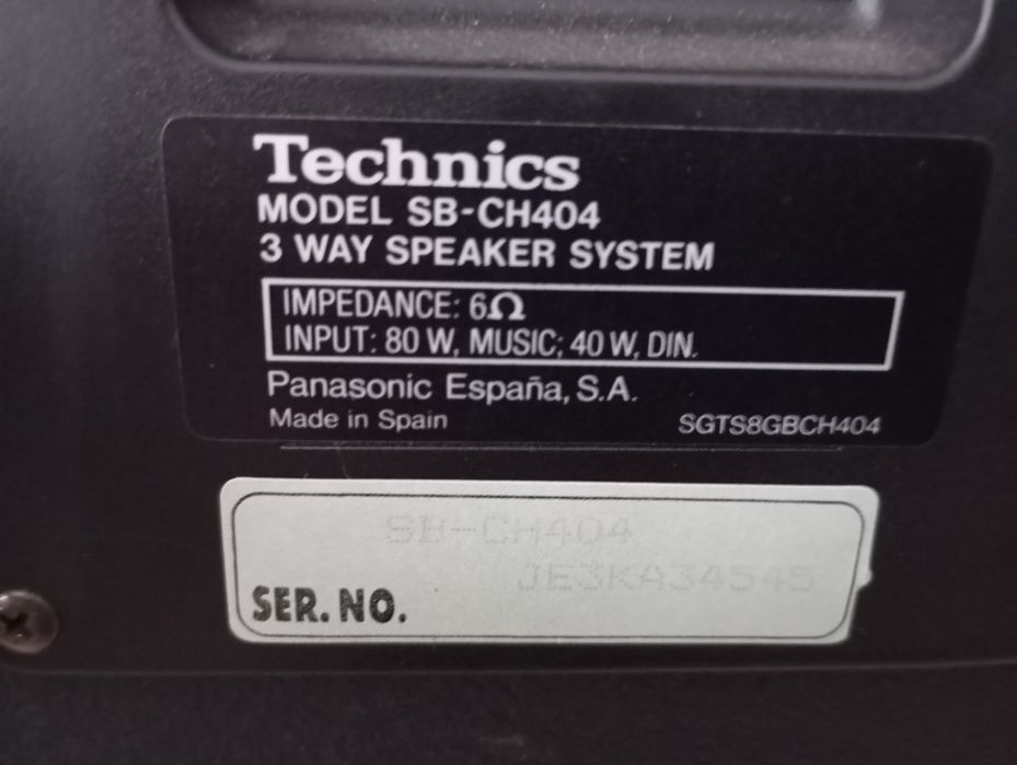 Sprzedam kolumny Technics.