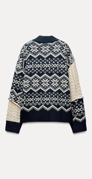 Кардиган Zara на блискавці в лижному стилі