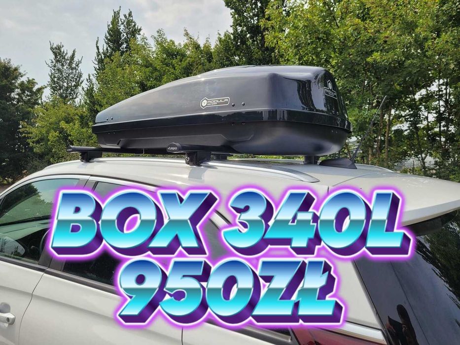 Box dachowy na każdą kieszeń 340L - Bagażniki nowe i używane