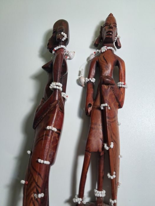 Деревянные статуэтки племя Масаи, ручная робота из красного дерева