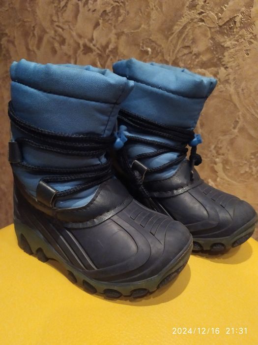 Теплі чоботи на слякоть 24 розмір