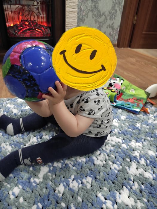 В'язаний плед покривало в дитяче ліжко, візочок.