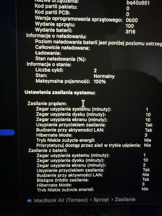 Jak nowy MacBook Air 15 M4 16Gb 256Gb północ