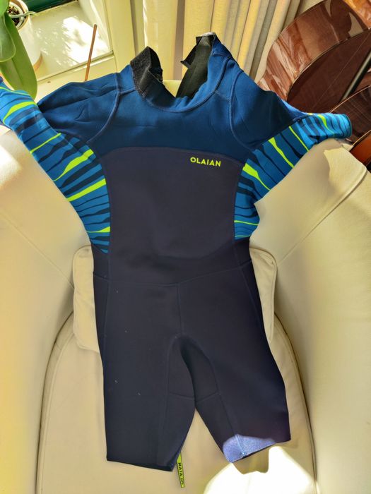 Fato surf curto neoprene Decathlon criança