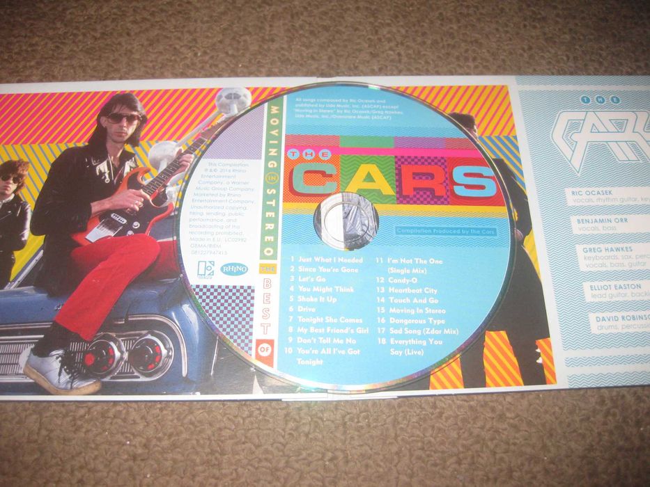 CD dos The Cars "Moving In Stereo: The Best Of The Cars" Digipack!